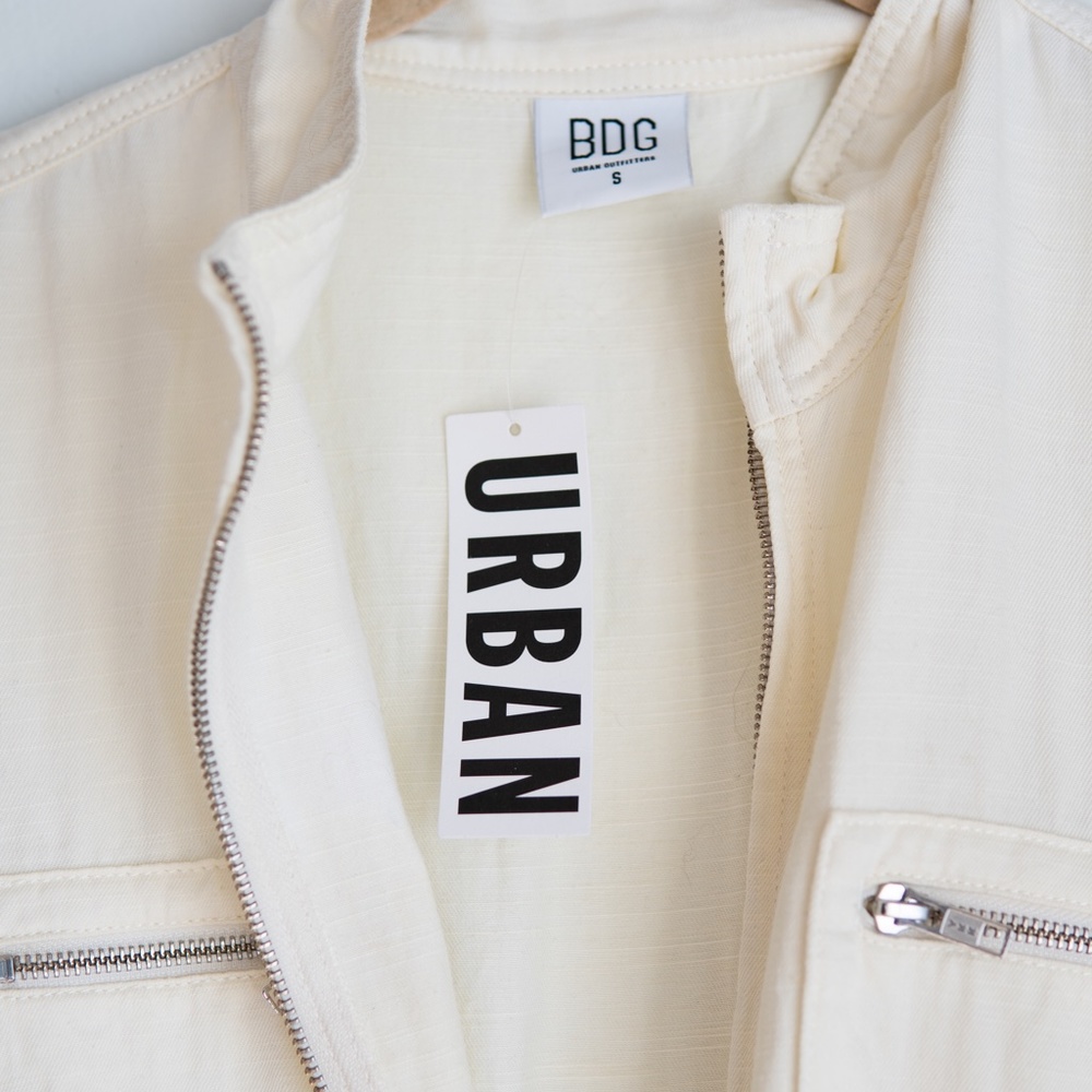 Urban Outfitters Ivory Linen Blend Jumpsuit - Picture 6 of 8